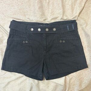 Route 66 Black Women's Cargo Shorts